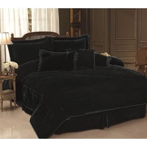 black velvet comforter set king|king size velvet comforter set.